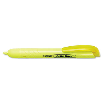 BIC® Brite Liner Retractable Highlighter, Assorted Ink Colors, Chisel Tip, Assorted Barrel Colors, 5-set freeshipping - TVN Wholesale